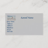 ビーチの繁殖動物の名刺のゴールデン・リトリーバー 名刺 (裏面)