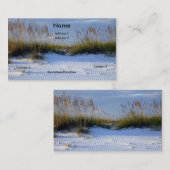 ビーチの美しい 名刺 (正面/裏面)