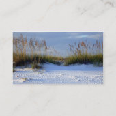 ビーチの美しい 名刺 (裏面)