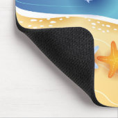 ビーチの背景、マウス マウスパッド (コーナー)