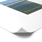 ビーチの至福 - 穏やかなリマインダー付き ポスター (角)