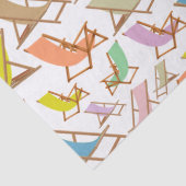 ビーチの色とりどりの椅子  薄葉紙 (詳細)