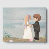 ビーチの花嫁と花婿 ゲストブック (裏面)