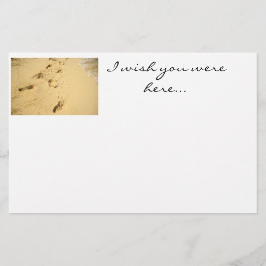 ビーチの芸術の文房具 便箋 (正面)