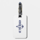 ビーチの荷物のラベルで会って下さい ラゲッジタグ (裏面縦)