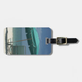 ビーチの荷物のラベルへカスタマイズ可能な行くこと ラゲッジタグ (正面横)