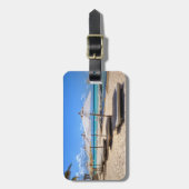 ビーチの荷物のラベル ラゲッジタグ (正面縦)