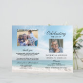 ビーチの葬儀写真プログラム (スタンド正面)