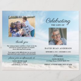 ビーチの葬儀写真プログラム