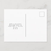 ビーチの行先の結婚式の保存日付カード 案内ポストカード (裏面)