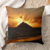 ビーチの装飾用クッションのハワイの日の出 クッション (ブランケット)