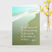 ビーチの記憶はカードを永久に持続させます カード (黄色い花)