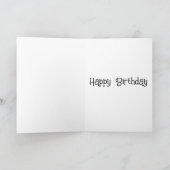 ビーチの誕生日に大きな根系 カード (内部)