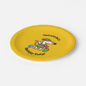 ビーチの誕生日のMaisy ペーパープレート (アングル)