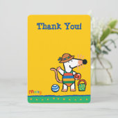 ビーチの誕生日のMaisy 招待状 (スタンド正面)