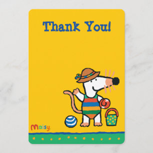 ビーチの誕生日のMaisy 招待状
