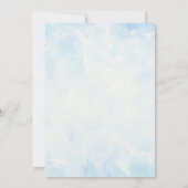 ビーチの誕生日パーティー招待状 水泳の誕生日 招待状 (裏面)