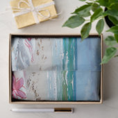 ビーチの豚のデコパージュ 薄葉紙 (ギフト)