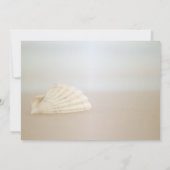 ビーチの貝殻とハートでSave The Date セーブザデート (裏面)