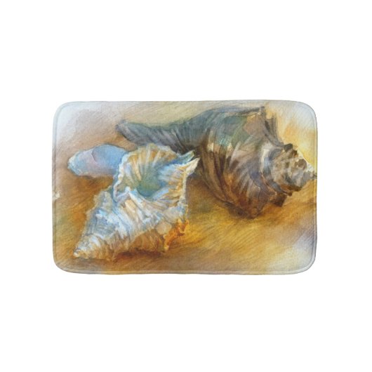 ビーチの貝殻 バスマット (正面)