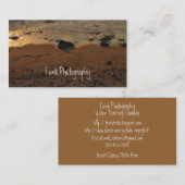 ビーチの足跡 名刺 (正面/裏面)