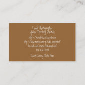 ビーチの足跡 名刺 (裏面)