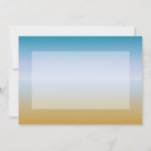 ビーチの足音は空白のなカード感謝していしています サンキューカード (裏面)