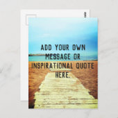 ビーチの遊歩道 - あなただけのメッセージや名言を添えて ポストカード (正面/裏面)