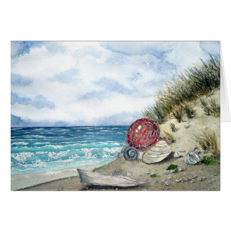 ビーチの郵便はがき