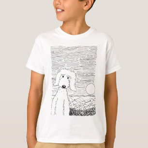 ビーチの金落書き Tシャツ
