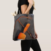 ビーチの錆ついたいかりそしてブイ トートバッグ (クローズアップ)