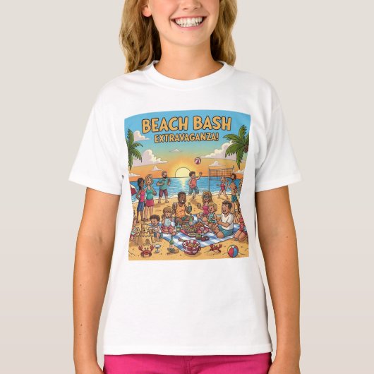 ビーチの集い Tシャツ (正面)