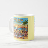 ビーチの集まり コーヒーマグカップ (正面左)