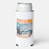 ビーチの雰囲気 コオリ― 塩水と太陽の日差し スリム缶クーラー (Seltzer正面)