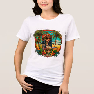 ビーチの雰囲気：セーラーユニーク・ジェリー女子Tシャツ トライブレンドＴシャツ