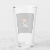 ビーチの雰囲気 パグ 犬 夕焼け タンブラーグラス (裏面)