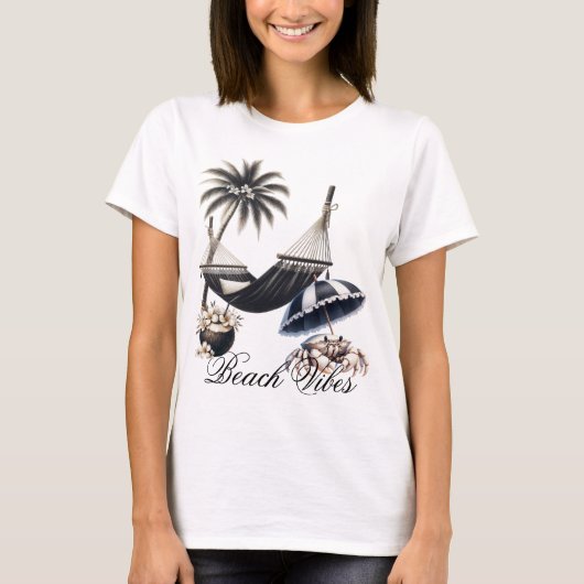ビーチの雰囲気 Tシャツ (正面)