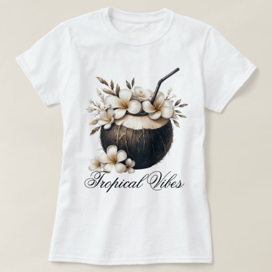 ビーチの雰囲気 Tシャツ (デザイン正面)