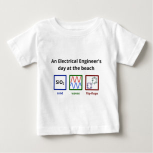ビーチの電気技師の日 ベビーTシャツ