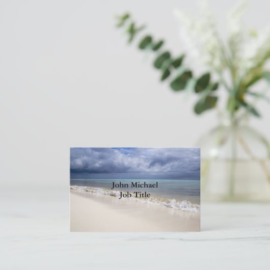 ビーチの青空 名刺 (スタンド正面)