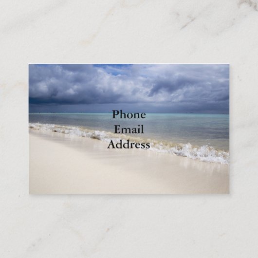 ビーチの青空 名刺 (裏面)
