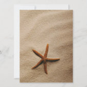 ビーチの静けさのウェディング 招待状 (裏面)