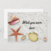 ビーチの願いここに/旅行バケーション ポストカード (正面/裏面)