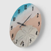 ビーチの願い ラージ壁時計 (傾斜)