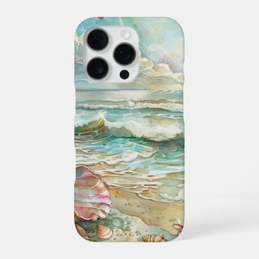 ビーチの風景 iPhoneケース (裏面)