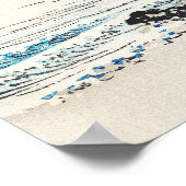 ビーチの風景by光野楳嶺 ポスター (角)