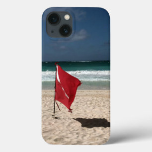 ビーチの飛び込みの旗 iPhone 13ケース
