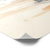 ビーチの馬 ポスター (角)