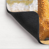 ビーチの魚と貝殻パーソナライズされた マウスパッド (コーナー)