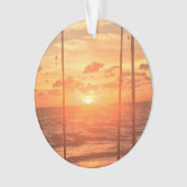 ビーチの魚釣り オーナメント (正面)